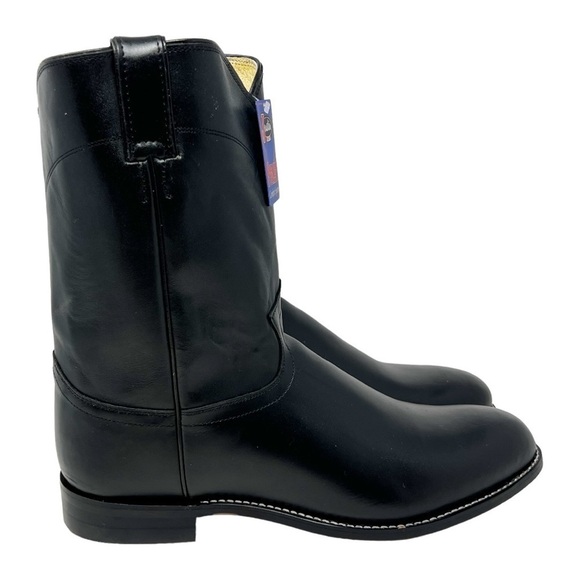 NWOB Justin Boots Men's Western Boots Black Size 12 3E - Picture 2 of 8